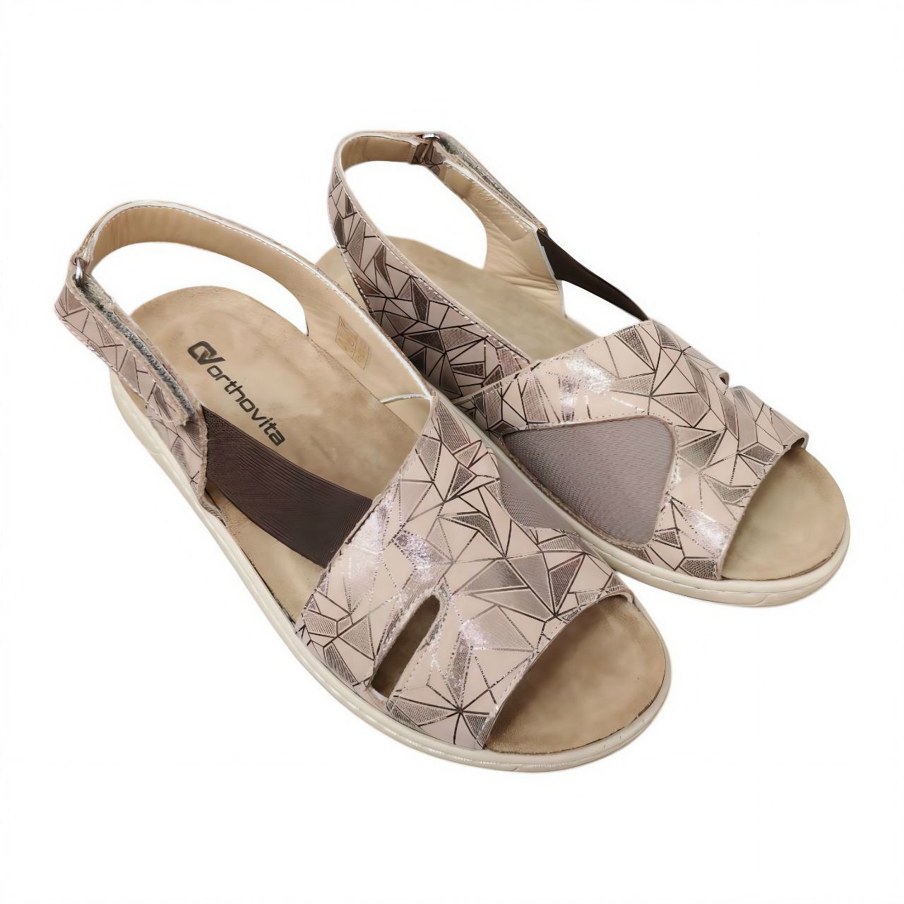 [2831]Сандалии женские, цвет тауп (ORTHOVITA COMFORT SHOES)