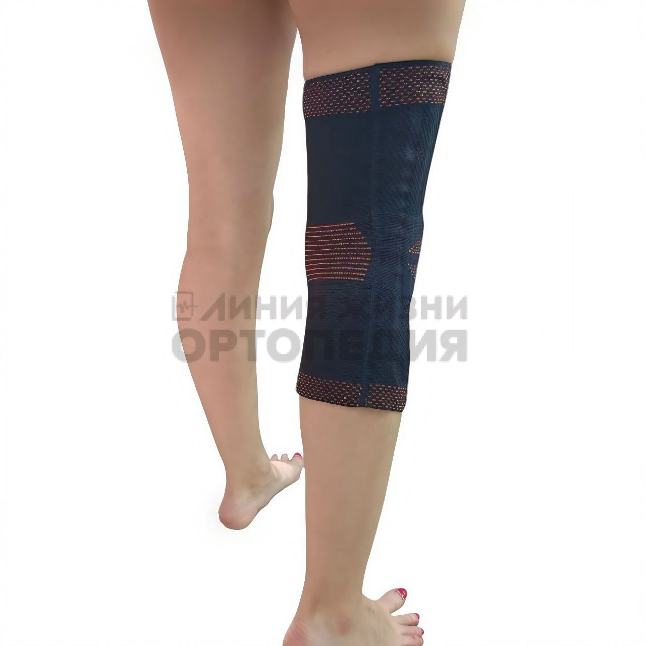 [9104] Бандаж коленный с пружинными ребрами жесткости