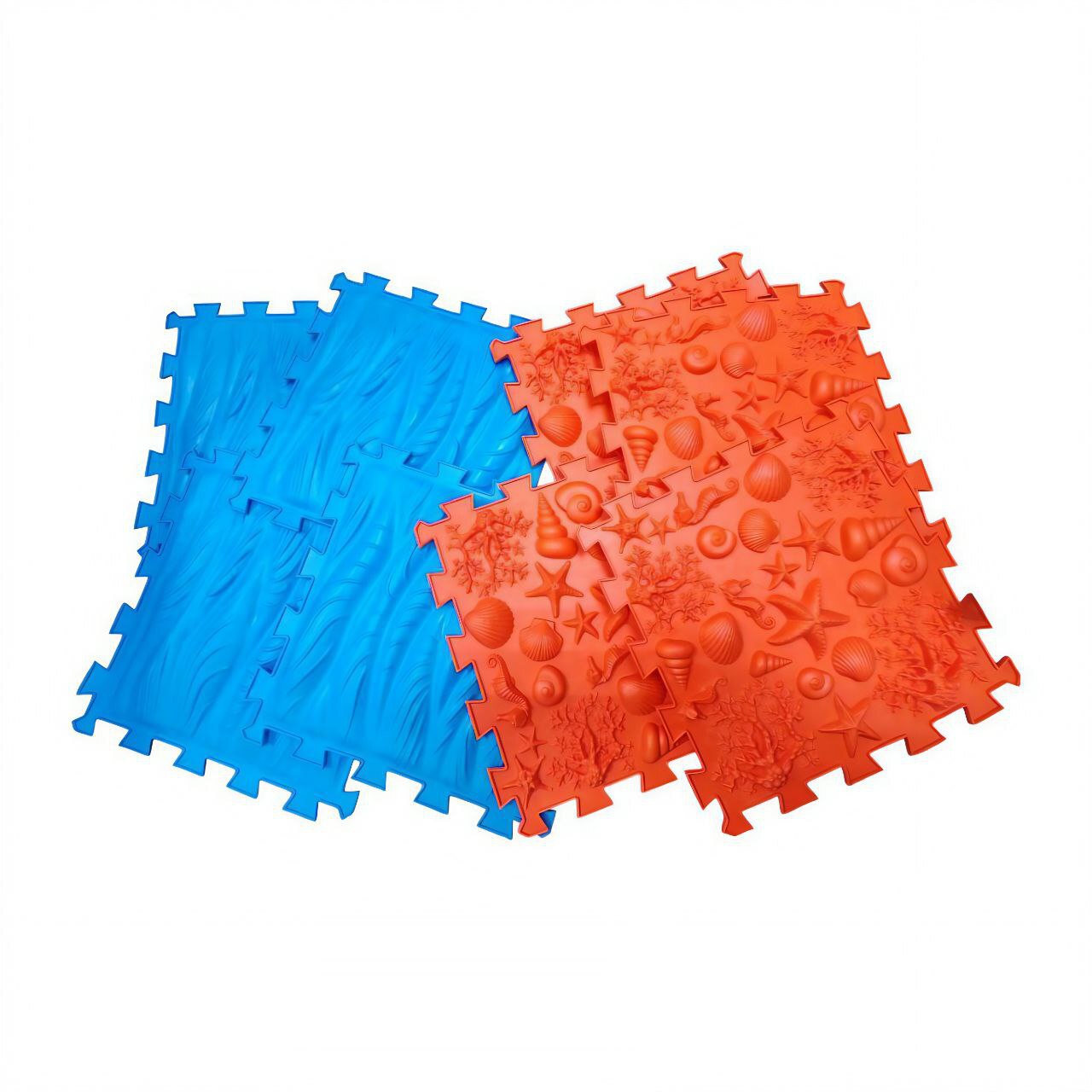 Коврик модульный ОРТО ПАЗЛ МИКС "Галька"