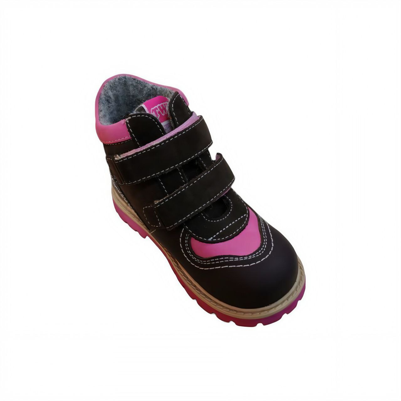 [TW-322]Ботинки ортопедические малосложные / 25 / коричнево-розовый / Ботинки / Девочка / Демисезонная / Да / TWICI