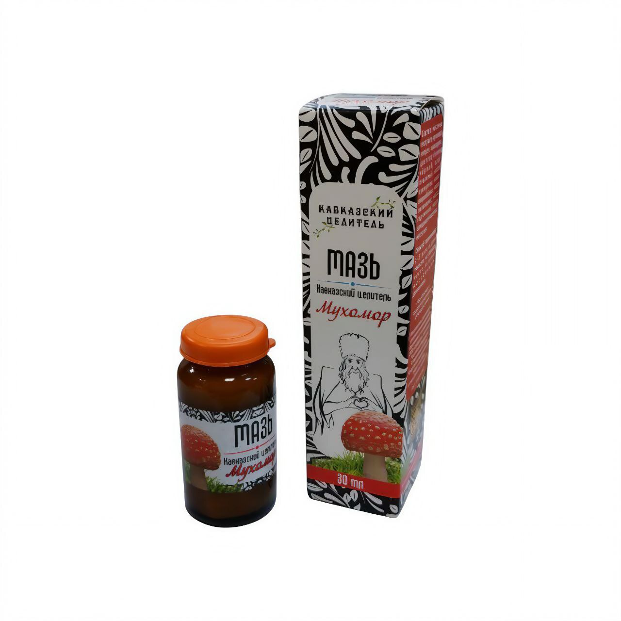 Мазь Кавказская "Мухомор" Стекло 30мл.
