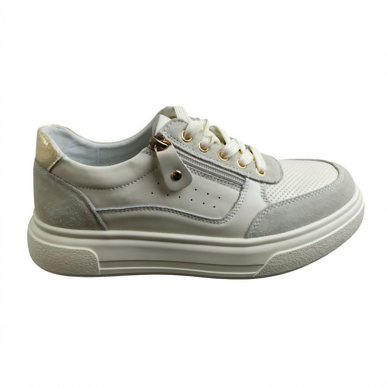 Кеды женские, Кожа нат., Замша нат.