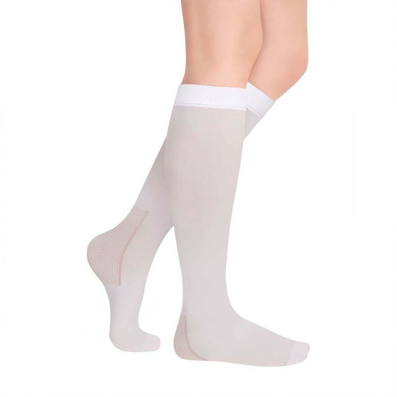 Компрессионные гольфы ИДЕАЛИСТА ЭКОТЕН 1 класс компрессии, белый