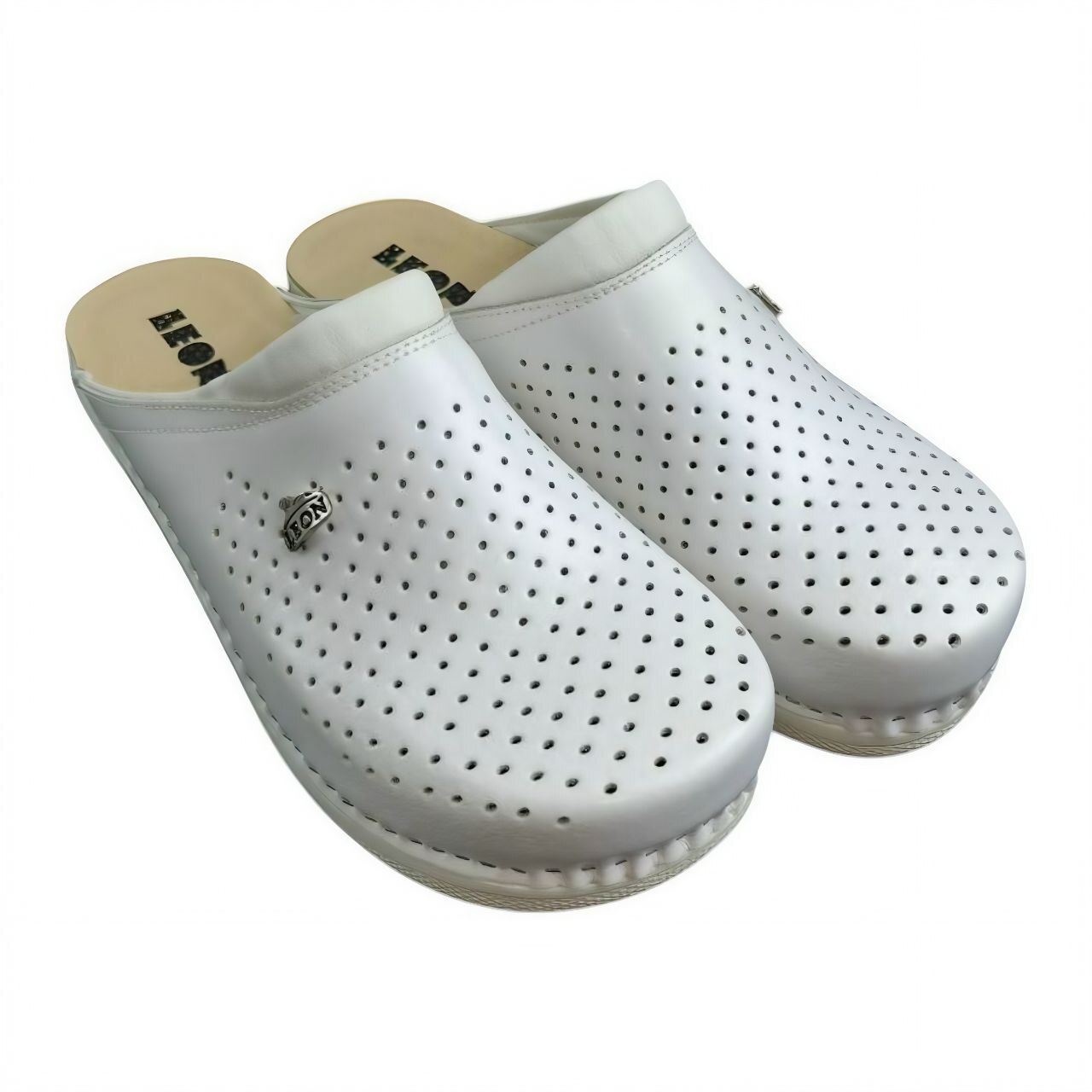 [PU100 ]Женские сабо / 41 / Белый / Сабо / Женский / Лето / Нет / LEON medikal