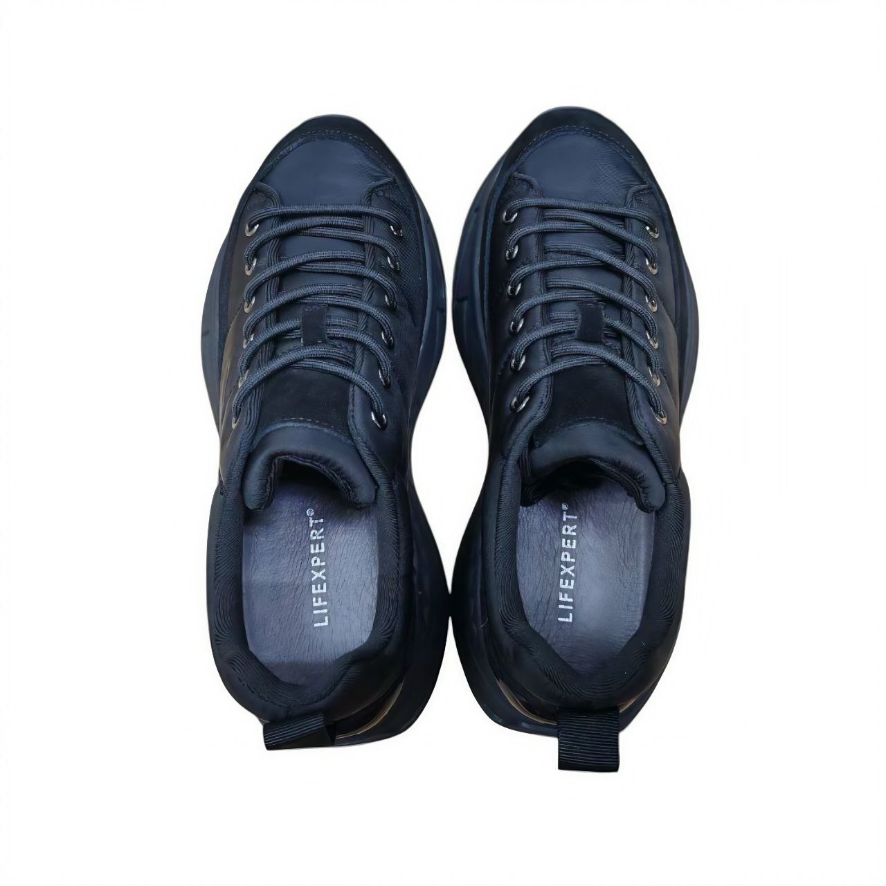 ,Полуботинки кроссовые женские, цвет черный (LIFEXPERT)