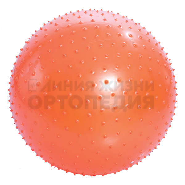 М-175 , Мяч для занятий лечебной физкультурой массажный АВС с насосом 75см цв.оранжевый,