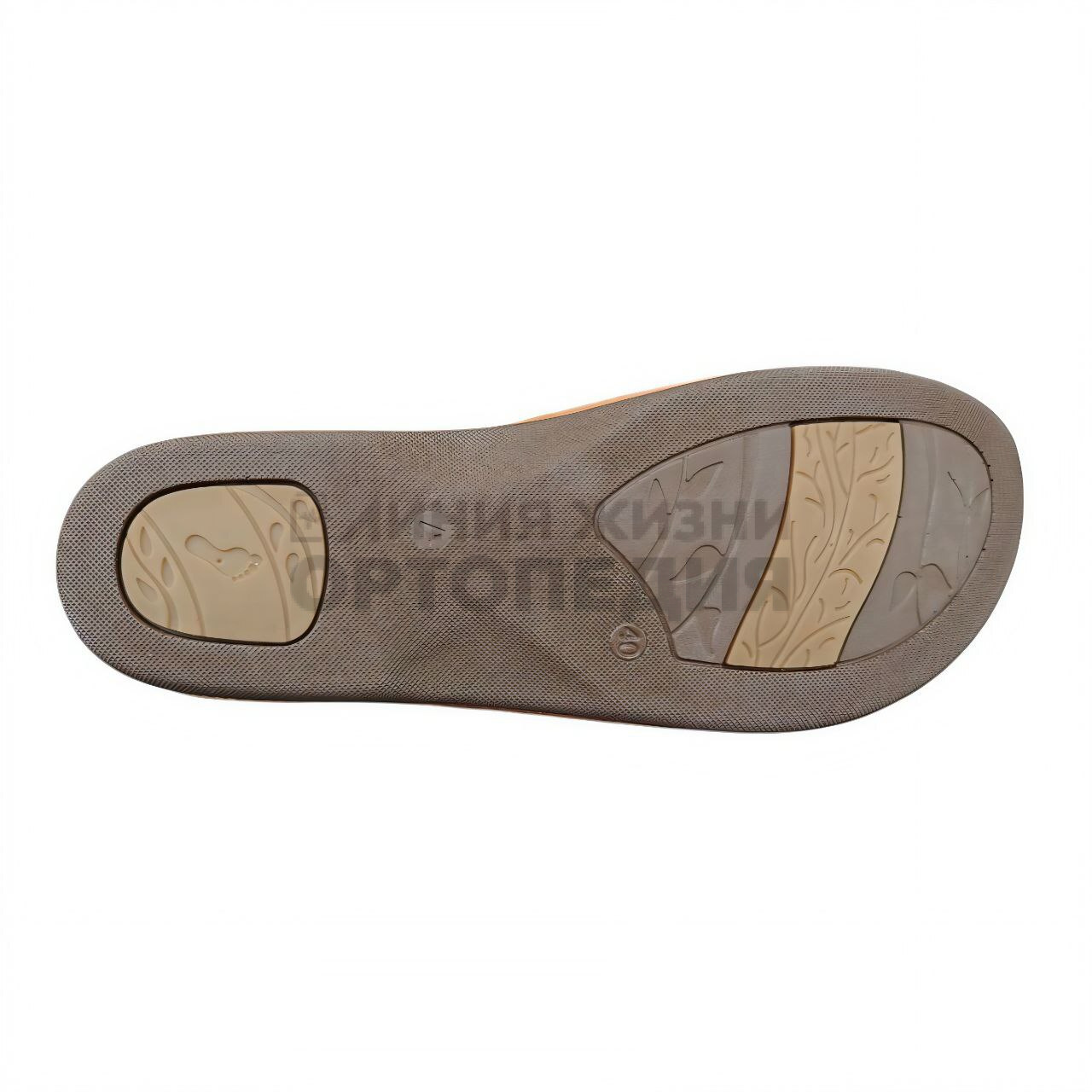 [1919]Шлепанцы женские, цвет светло-коричневый (ORTHOVITA COMFORT SHOES)