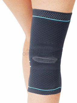 Бандаж на коленный сустав неразъемный с ребрами жесткости, L, КС-607 — ТВК Орто ник