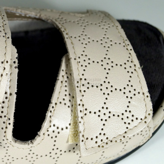 Обувь ортопедическая малосложная LUOMMA женские туфли ажур бежевый, 42, LM-701.002A  38941 — Экотен