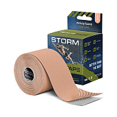 Кинезиотейп Rave Tape STORM 5*5, телесный(BEIGE)